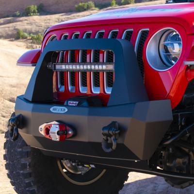 Jeep Bull Bar For Rigid Series Front Bumper Only Black Powdercoat Rock Slide Engineering