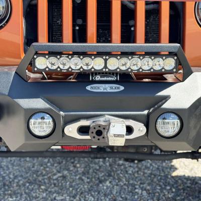Appalachian Steel Mid Front Bumper With Winch Plate Wragnler JK Rock Slide Engineering