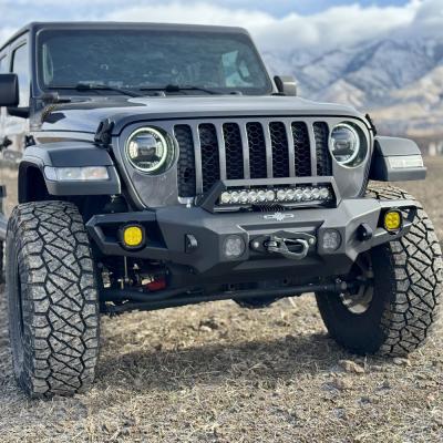 Appalachian Steel Mid Front Bumper With Winch Plate Wrangler JL and Gladiator JT Rock Slide Engineering