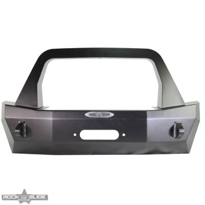 Jeep JL Shorty Front Bumper For 18-Pres Wrangler JL Complete With Winch Plate Rigid Series Rock Slide Engineering