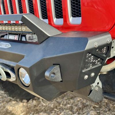Shorty Front Bumper With Winch Plate For 18-25 Jeep Wrangler JL 2-4 Door 20-25 Gladiator Rock Slide Engineering