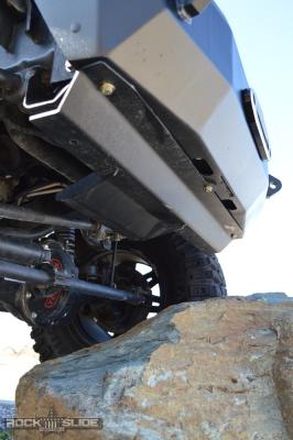 Jeep JK Front Bumper Skid Plate For 07-18 Wranger JK Rigid Series Steel Powdercoat Black Rock Slide Engineering