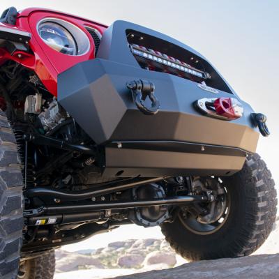Jeep JL Front Bumper Skid Plate For 18-Pres Wranger JL Rigid Series Steel Powdercoat Black Rock Slide Engineering