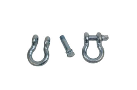 D Ring 3/4 Inch Zinc 2 Piece Set Fishbone Offroad