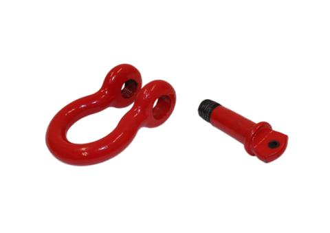 D Ring 3/4 Inch Red 2 Piece Set Fishbone Offroad