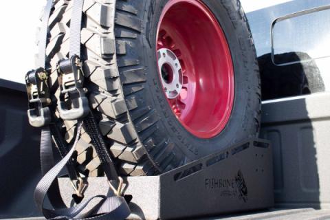 Bed Mounted Spare Tire Mount Fishbone Offroad