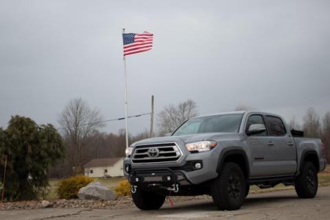 2016-Present Toyota Tacoma Center Stubby Front Bumper Fishbone Offroad