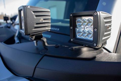 2022-Present Bronco Cowl Light Brackets Fishbone Offroad