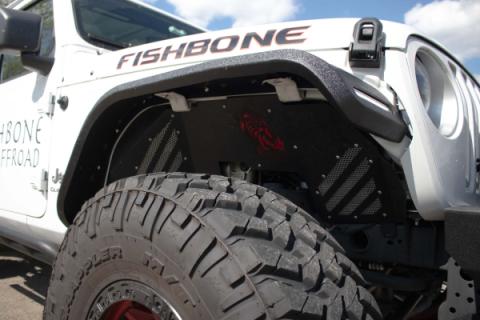 18-Current Jeep Wrangler JL, JLU and 20-Current Jeep Gladiator JT Front Steel Elite Fenders Fishbone Offroad