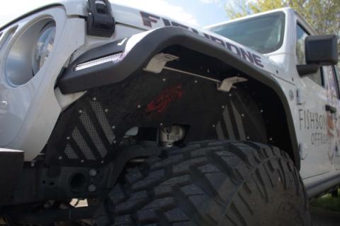 18-Current Jeep Wrangler JL, JLU and 20-Current Jeep Gladiator JT Front Steel Elite Fenders Fishbone Offroad