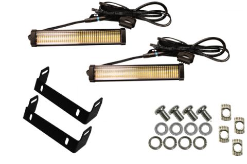 7 Inch Turn Signal and Side Marker Lights and Brackets Fishbone Offroad