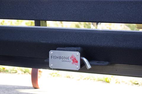 Hitch Cover For 2 Inch Hitch Black Powdercoated Steel Fishbone Offroad