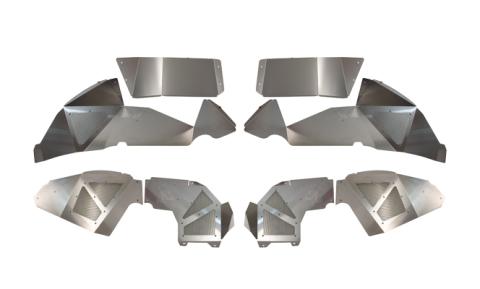 Jeep JL Inner Fenders For 18-Current Wrangler JL Front/Rear Set of 4 Aluminum Raw Fishbone Offroad