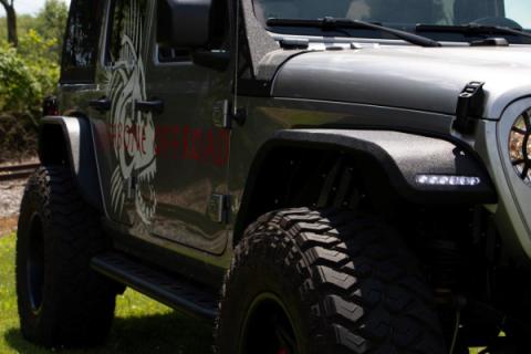 Wrangler Rear Fenders Elite Aluminum For 18-Pres Wrangler JL Fishbone