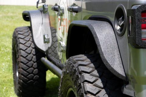 Wrangler Rear Fenders Elite Aluminum For 18-Pres Wrangler JL Fishbone