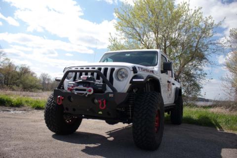 18-Current Jeep Wrangler JL, JLU and 20-Current Jeep JT Gladiator Aluminum Elite Front Fenders Fishbone Offroad