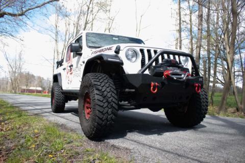 18-Current Jeep Wrangler JL, JLU and 20-Current Jeep JT Gladiator Aluminum Elite Front Fenders Fishbone Offroad