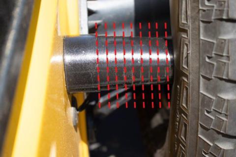 Jeep JK Tailgate Bump Stop 07-18 Wrangler JK Black Fishbone Offroad