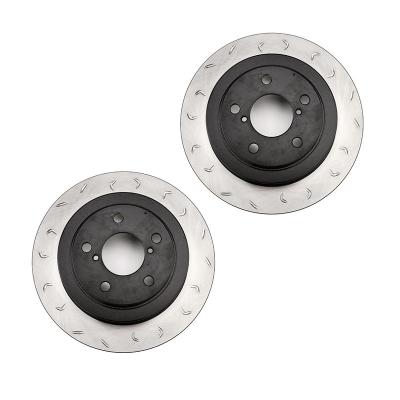 Slotted Rear Rotor Pair Subaru WRX 2002-2005 FactionFab