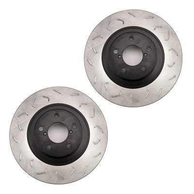 Slotted Front Rotor Pair Subaru WRX 2009-2014 FactionFab