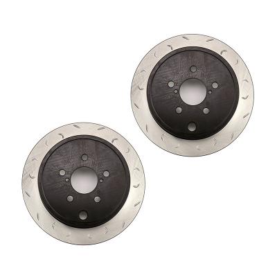 Slotted Rear Rotor Pair Subaru WRX 2008-2014 FactionFab