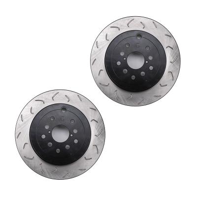 Slotted Rear Rotor Dual Drilled 5X100/114.3 Pair Subaru STI 2008-2017 FactionFab