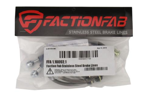 Rear Stainless Steel Brake Lines Subaru STI 2008-2017 / BRZ / FRS / 86 FactionFab