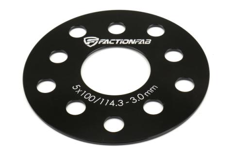 Subaru 5x100/114.3 3mm 6061-T6 Forged Spacer Set FactionFab