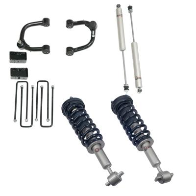 3 Inch Lift Kit Front Struts w/ Rear Blocks Shocks and Control Arms 14-20 Ford F-150 Freedom Off-Road