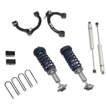 Front 3.5 Inch Lift Struts w/ Rear 3 Inch Blocks, Shocks, and Front Upper Control Arms 2021-Present Ford F-150 Freedom Off-Road