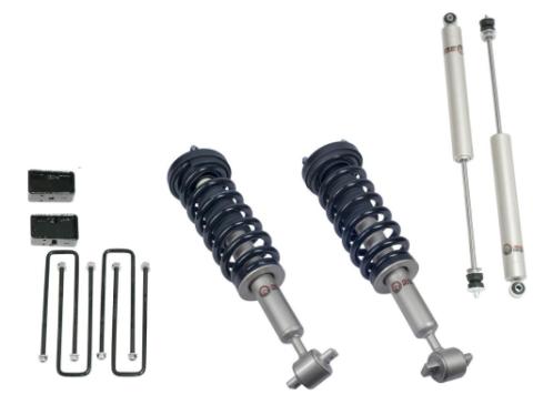 Front 3.5 Inch Lift Struts w/ Rear 3 Inch Blocks and Shocks 2014-2020 Ford F-150 Freedom Off-Road