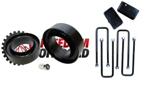 3 Inch Front 2 Inch Rear Blocks w/ U-Bolts Lift Leveling Kit 99-06 Silverado/Sierra 1500 RWD Freedom Off-Road