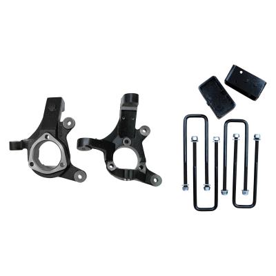 3 Inch Lift Spindles 2 Inch Rear Lift Blocks w/U Bolts 99-06 Silverado/Sierra 1500 RWD Freedom Off-Road