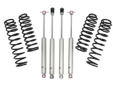 2.5 Inch Front 2.5 Inch Rear Lift Springs w/Shocks 18-UP Wrangler JL No 392 or 4XE Freedom Off-Road