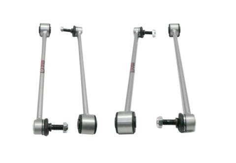 Front and Rear Extended Zinc-Nickel Sway Bar End Links for 3.5-6 Inch Lift 07-18 Jeep Wrangler JK Freedom Off-Road