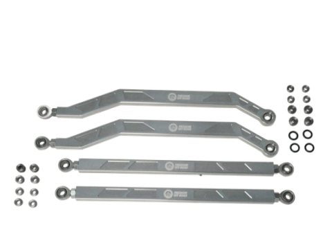 High Clearance Heavy Duty Radius Rod Set(4)-Polished 14-16 Polaris RZR Freedom Off-Road