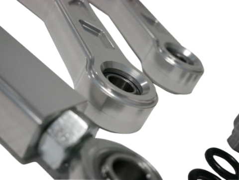 High Clearance Heavy Duty Radius Rod Set (4) - Polished 17-24 Polaris RZR Freedom Off-Road