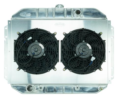 61-64 Ford F-100 Aluminum Performance Radiator and Dual 12 Inch Fan Kit Cold Case Radiators