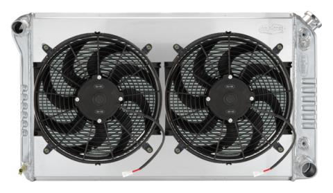 77-87 GM Truck Aluminum Radiator 1.25/1.5 Outlets AT Dual 14 Inch Cold Case Radiators