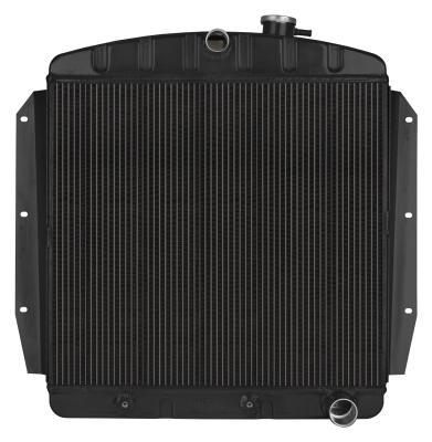 55-59 Chevy Truck Aluminum Radiator Black Night Rider Series Cold Case Radiators