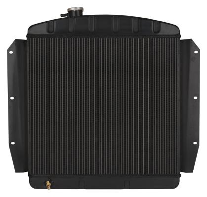 55-59 Chevy Truck Aluminum Radiator Black Night Rider Series Cold Case Radiators