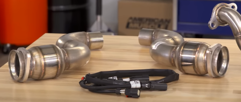 2015-2017 Mustang Long Tube Header Kit With Catalytic Converters 304 Stainless Pypes Performance Exhaust