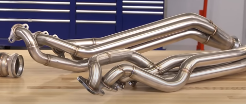 2015-2017 Mustang Long Tube Header Kit With Catalytic Converters 304 Stainless Pypes Performance Exhaust