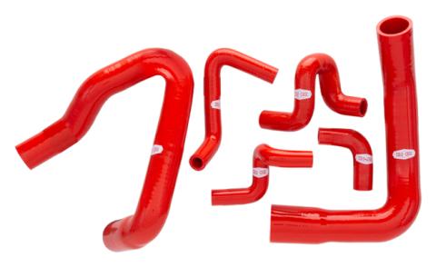 89-93 Mustang Silicone Radiator Hose Kit Red