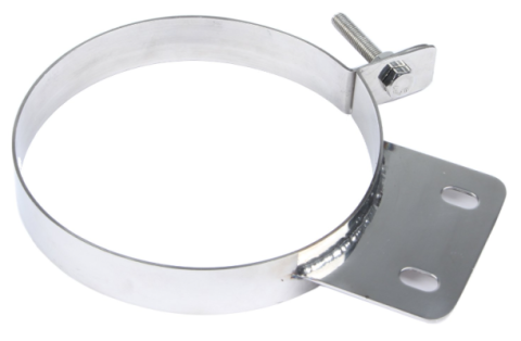Diesel Stack Exhaust Clamp 8 in Polished 304 Stainless Steel Pypes Exhaust