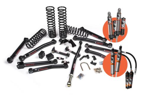 07-18 Jeep Wrangler JK 2 Door 3.5 Inch J-Krawl Suspension Lift Kit w/ Fox 2.5 Performance Elite Series R/R DSC Shocks 4WD JSPEC