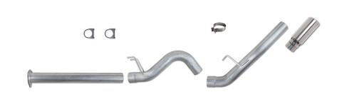 Filter Back Exhaust For 11-14 Ford F250/F350 Superduty 6.7L 4 Inch Single Pass Aluminized Diamond Eye