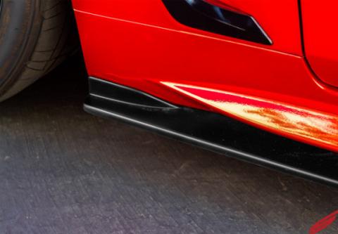 Infiniti Q60 Side Skirts & Rear Corners Matte Black For 17-22 Infiniti Q60 Stillen