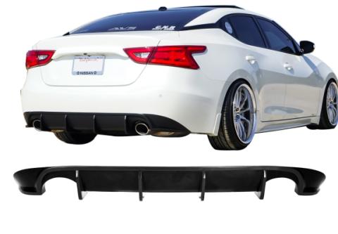 Nissan Maxima Rear Diffuser Matted Black For 16-18 Nissan Maxima Stillen