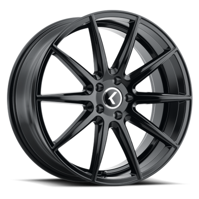 Cast Aluminum Wheels Splitz 146 BM 22x9.5 Machined Black 5 on 115/5 on 120 Bolt Pattern 18 Offset Kraze Wheels